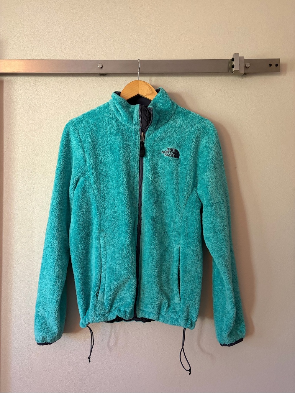 The North Face Teal Fleece Adjustable Jacket Full-Zip - Size S